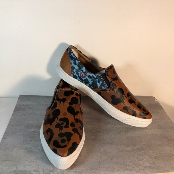 New ! Coach Wildebeest Nappa Slip on Sneakers/loafers leather sz 7 b - Picture 16 of 16